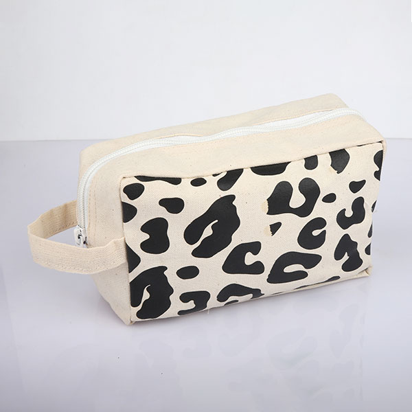 Black Pattern Cosmetic Make Up Pouch main