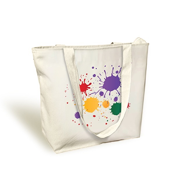 Color-Splash-Canvas-Zipper-Hand-Bag.jpg Color Splash Canvas Cross Body Bag - Image 1