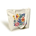 Mix Flowers Canvas Cross Body Bag
