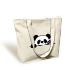Panda Canvas Cross Body Bag