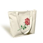 Red Rose Canvas Cross Body Bag