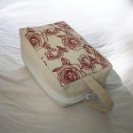 Red Rose Cosmetic Make Up Pouch side
