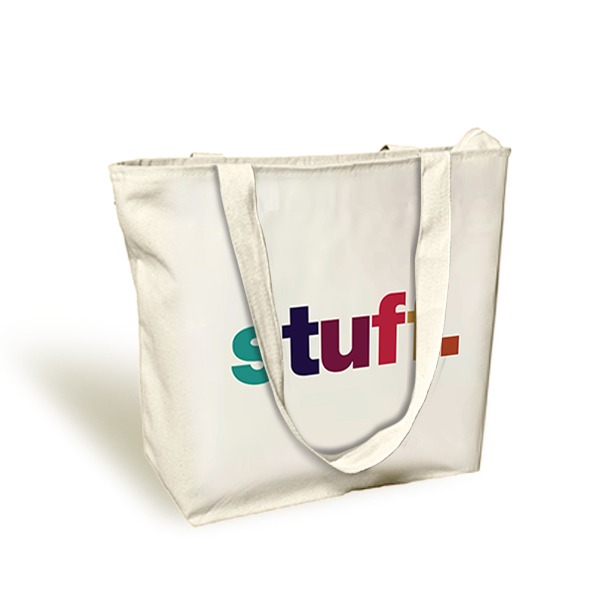 Stuff-Canvas-Zipper-Hand-Bag.jpg Stuff Canvas Cross Body Bag - Image 1
