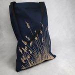 Wheat Pattern Navy Blue side