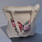 Pre Printed Butterfly Tote Bag