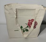 Pre Printed Red Rose Tote Bag